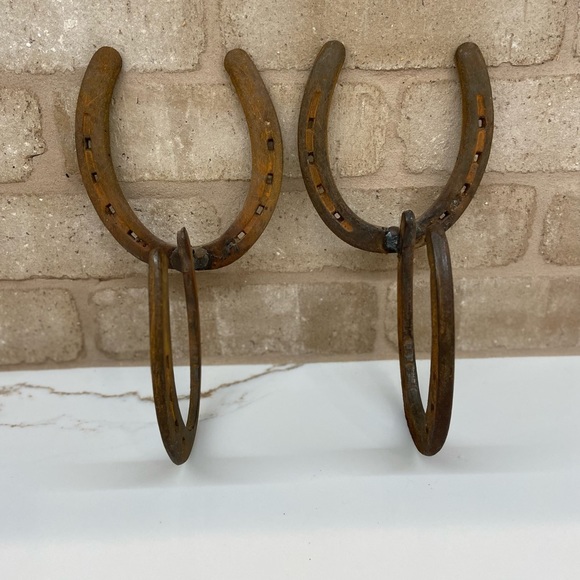HORSESHOE Hooks or Hangers (SET OF 2) - Picture 1 of 5